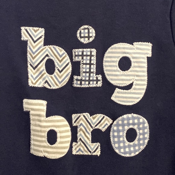 Mud Pie - Big Bro Short Sleeve Shirt - Size: 18M - Picture 2 of 5